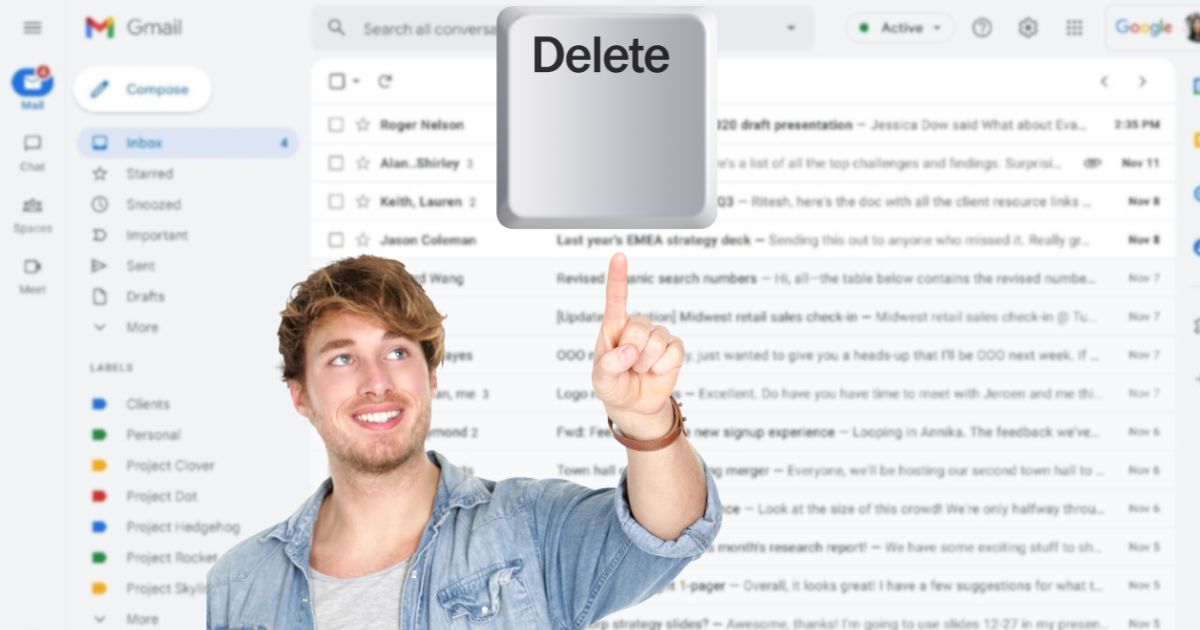 Cómo borrar los correos de Gmail